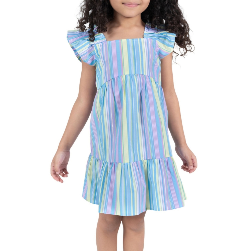 Striped Multicolor Kids Dress